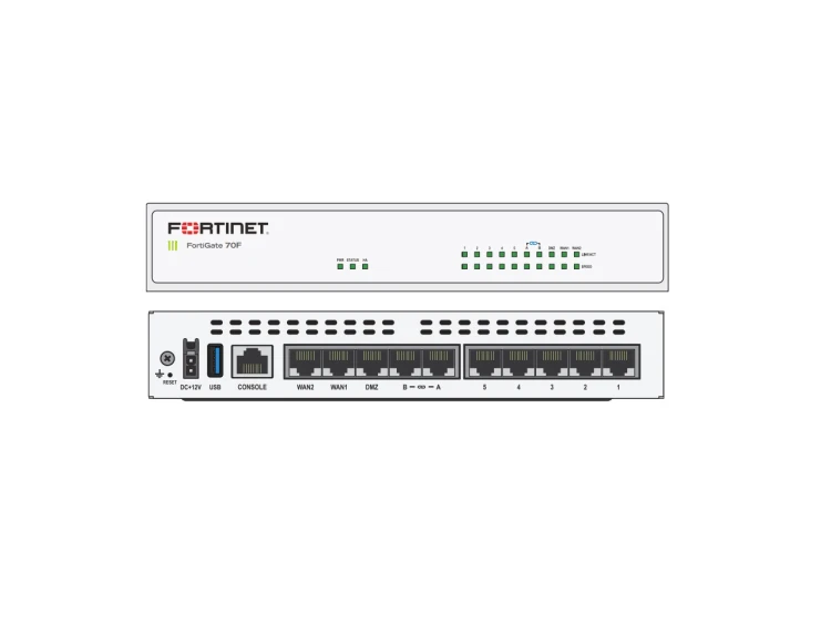 Fortinet FortiGate 70F Firewall UTM (FG-70F) 10x GE RJ45