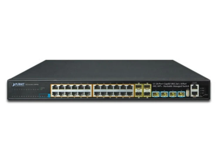 Przełącznik Zarządzalny L3 PLANET SGS-6310-24P4X 24x GE PoE+ 4x 10G SFP+