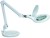 Lampa z Lupą Powiększającą LED MAUL Makro 8W ze Szklaną Soczewką i Podstawą Biała (8263590)