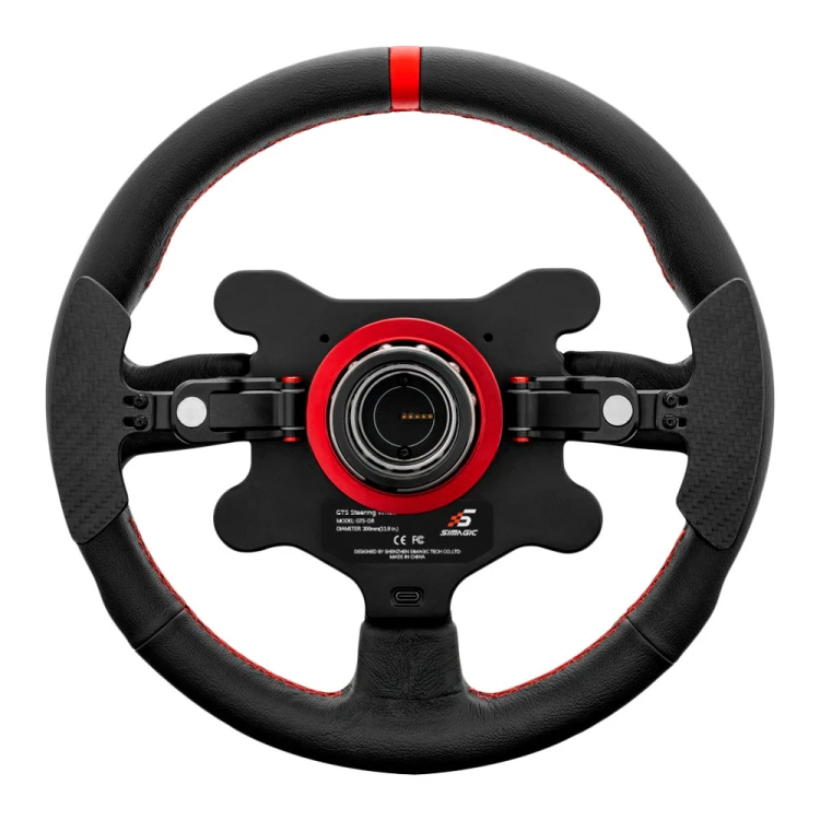 Kierownica Simracing SIMAGIC GT Steering Wheel 320mm Skóra Ścięty Dół (S217)
