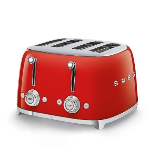 Toster na 4 Kromki Smeg 50's Style TSF03RDEU Czerwony Połysk 2000W