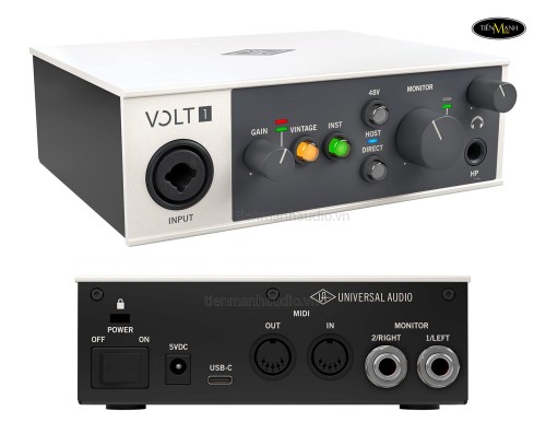 Interfejs Audio USB Universal Audio Volt 1 24-bit/192kHz z Trybem Vintage Mic Preamp