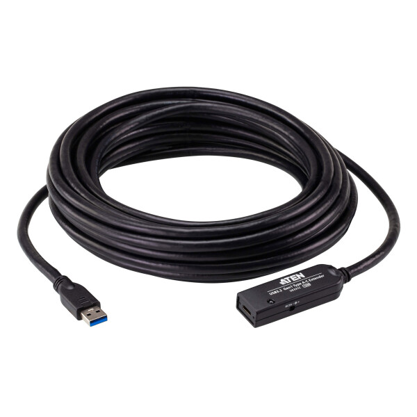 Przedłużacz Aktywny USB 3.2 Gen 1 Aten UE331C 10m USB-A do USB-C z Zasilaczem