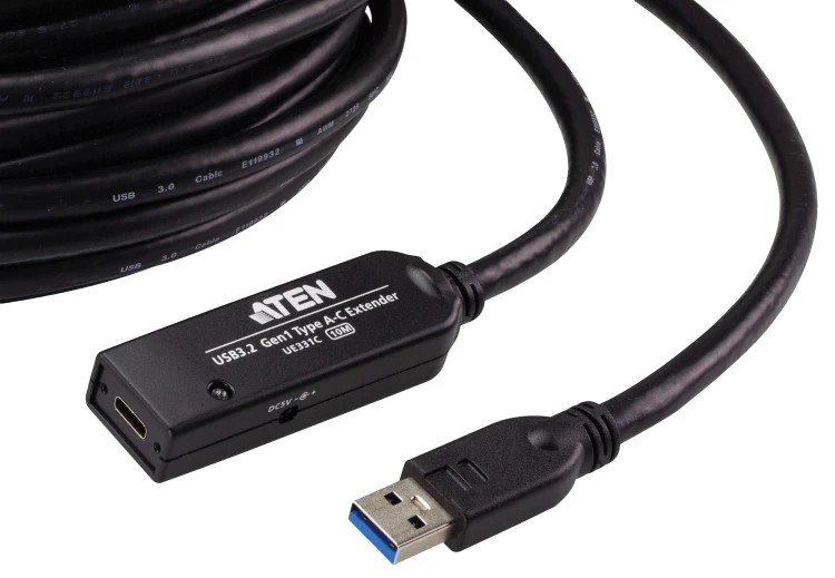 Przedłużacz Aktywny USB 3.2 Gen 1 Aten UE331C 10m USB-A do USB-C z Zasilaczem