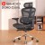 Fotel biurowy ergonomiczny Sihoo Doro C300L Mesh z podnóżkiem czarny