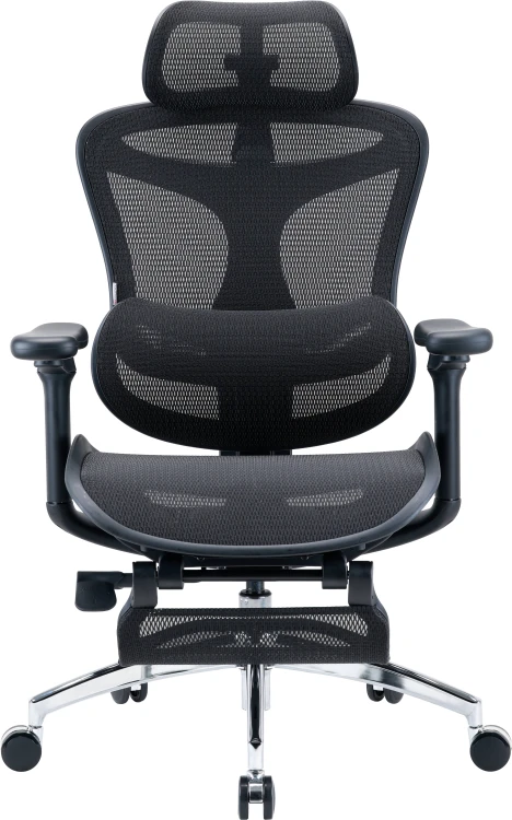 Fotel biurowy ergonomiczny Sihoo Doro C300L Mesh z podnóżkiem czarny