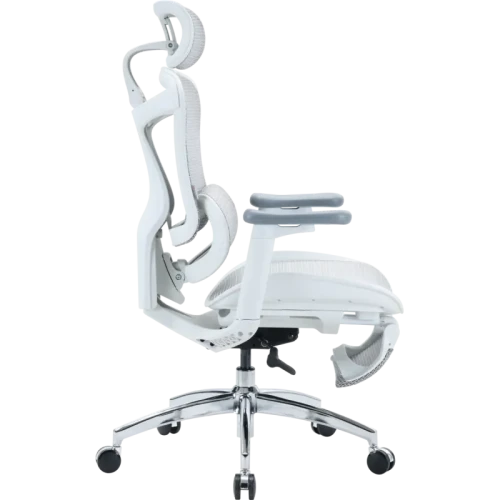 Fotel biurowy ergonomiczny Sihoo Doro C300L Mesh z podnóżkiem biały