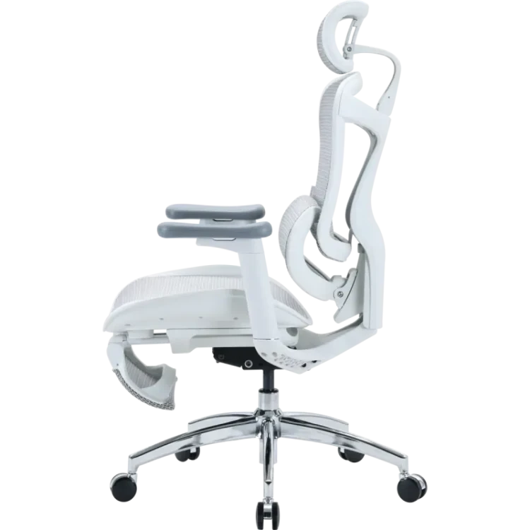 Fotel biurowy ergonomiczny Sihoo Doro C300L Mesh z podnóżkiem biały
