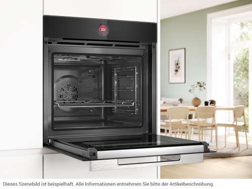 Piekarnik do zabudowy Bosch Serie 8 HBG7721B1 71 l piroliza AirFry Home Connect czarny