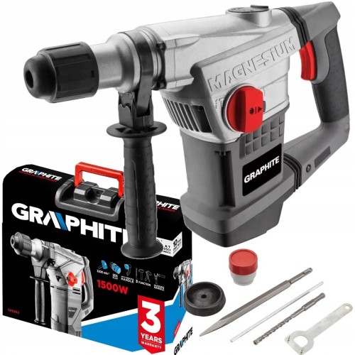 Młotowiertarka Graphite 58G862 SDS-plus 1500 W 4,5 J z walizką