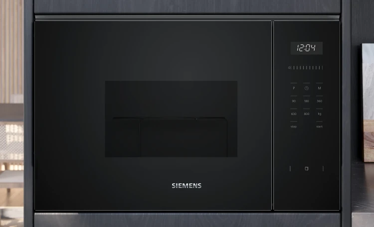Kuchenka mikrofalowa do zabudowy Siemens iQ500 BF525LMB1 20 l 800 W czarna