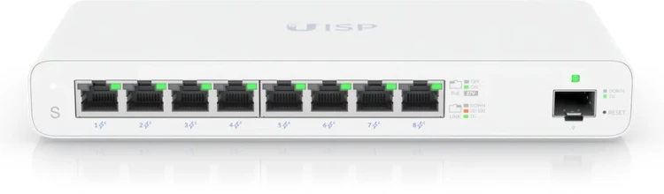 Switch Ubiquiti UISP-S UISP Switch 8× GbE PoE 27 V + SFP