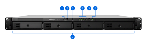 Serwer NAS Synology RackStation RS1619xs+ 4-zatokowy 1U Xeon D 8 GB ECC