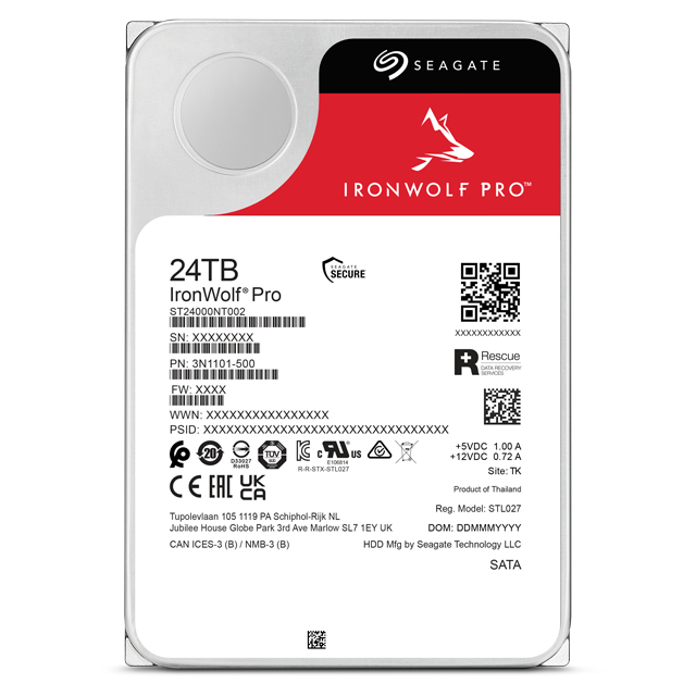 Dysk HDD Seagate IronWolf Pro 24TB 3,5" SATA III 7200 obr. ST24000NT002