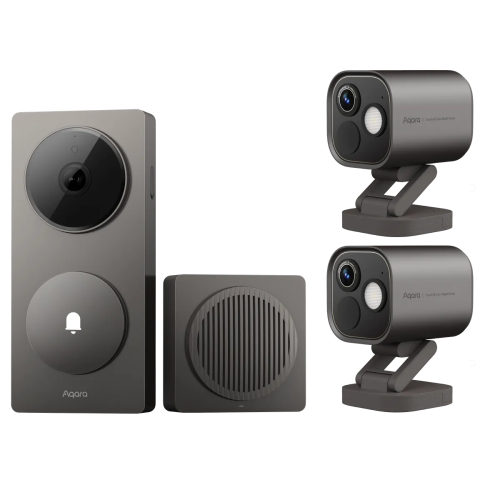 Wideodzwonek Aqara Doorbell Camera Hub G410 Select 2K z gongiem-hubem czarny