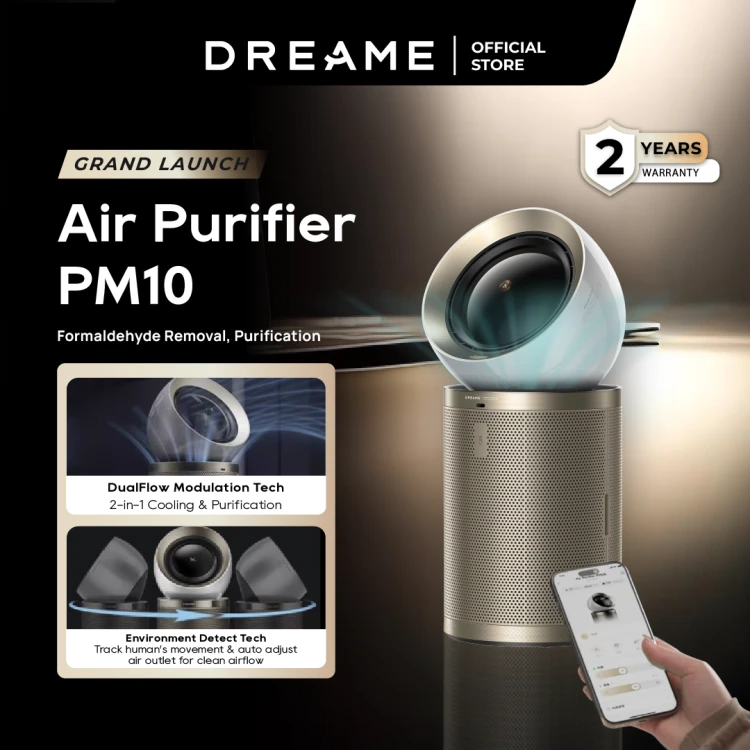 Oczyszczacz powietrza Dreame AirPursue PM10 HEPA H13 CADR 300 m³/h z radarem