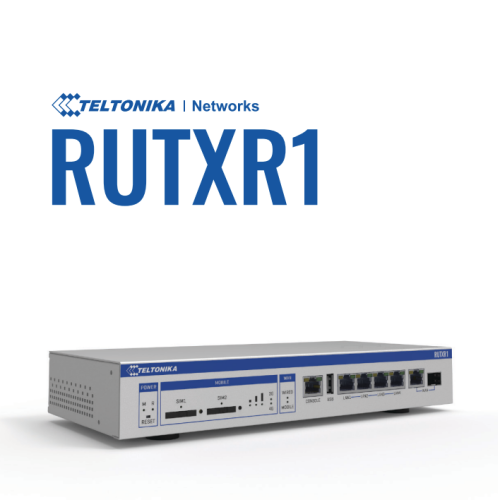 Router LTE Teltonika RUTXR1 rack 19" SFP dual SIM Wi-Fi redundantne zasilanie