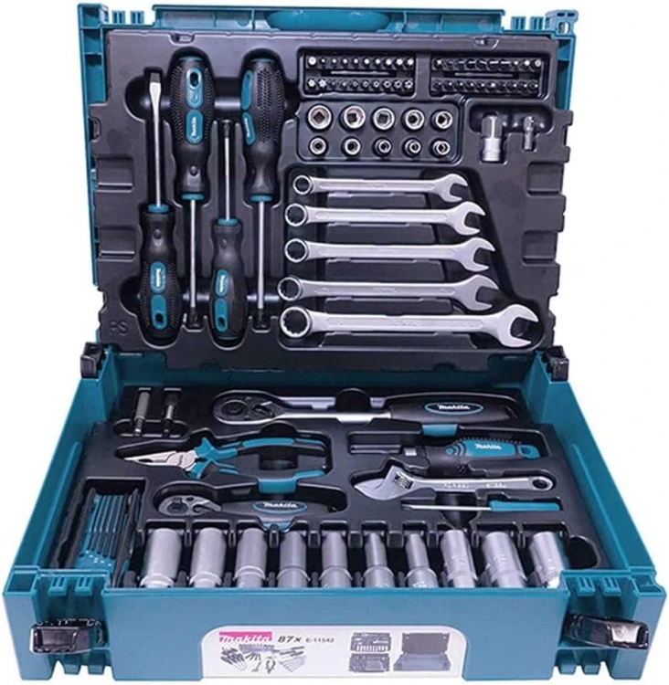 Zestaw narzędzi ręcznych Makita E-11542 87 el. w walizce MAKPAC