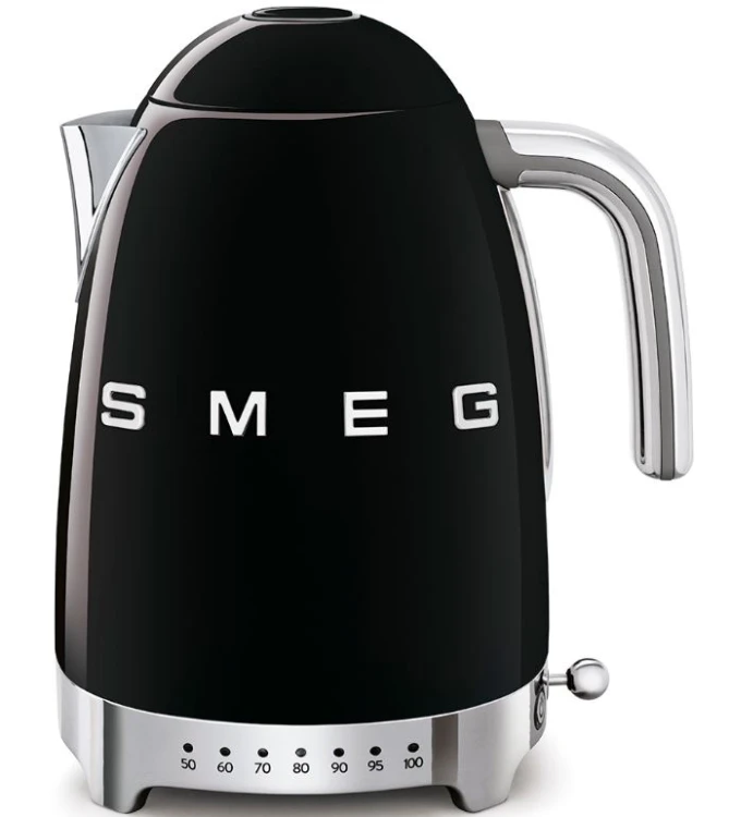 Czajnik elektryczny Smeg KLF04BLEU 50's Style 1,7 l 2400 W z regulacją temperatury czarny
