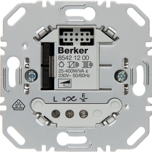 Ściemniacz przyciskowy Berker 85421200 uniwersalny Komfort 1-krotny LED 3–250 W