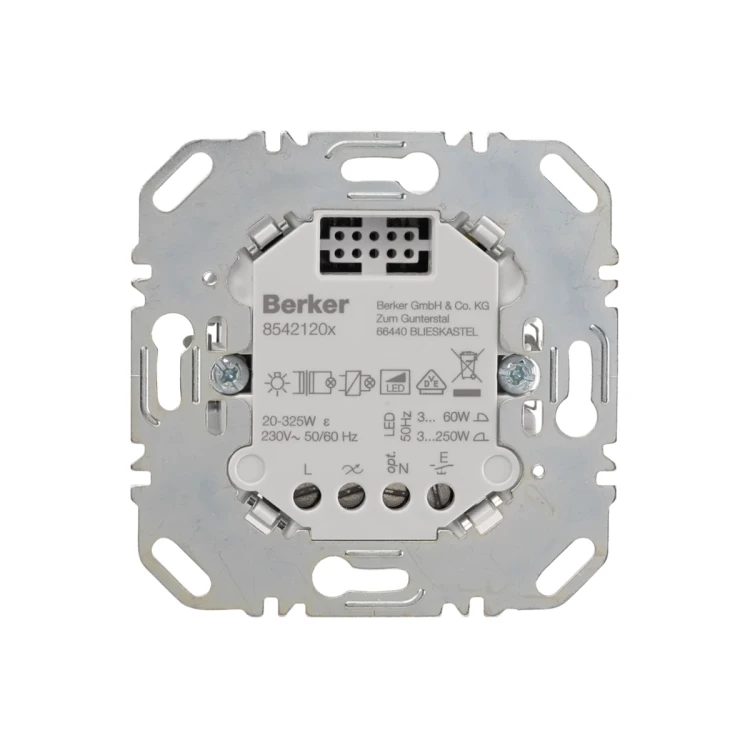 Ściemniacz przyciskowy Berker 85421200 uniwersalny Komfort 1-krotny LED 3–250 W