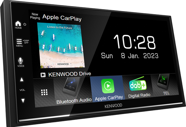 Radio samochodowe Kenwood DMX7722DABS 2DIN 6,8" DAB+ CarPlay Android Auto bezprzewodowe