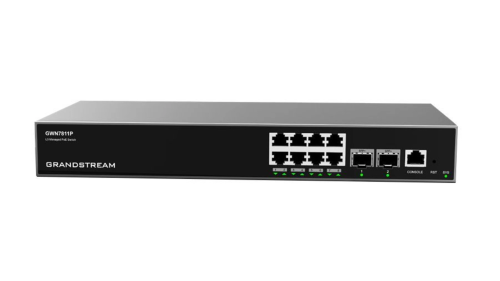Switch Grandstream GWN7811P L3 8× GbE PoE+ 120 W + 2× 10G SFP+