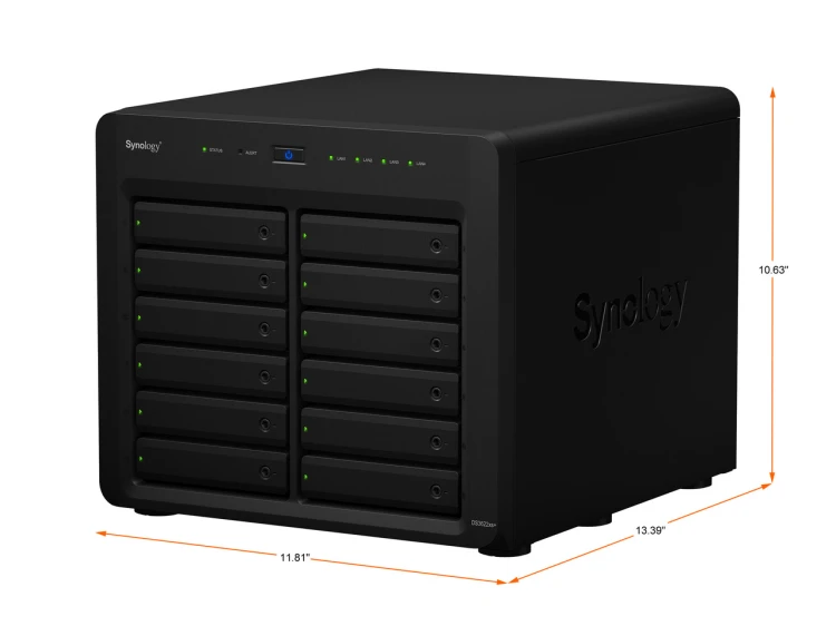 Serwer NAS Synology DiskStation DS3622xs+ 12 zatok Xeon D 16 GB ECC 2× 10GbE