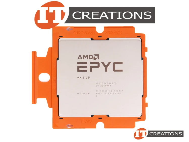 Procesor AMD EPYC 9454P SP5 48 rdzeni 2,75–3,8 GHz 256 MB L3 290 W tray