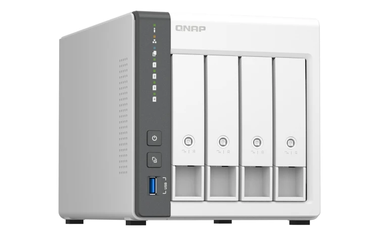 Serwer NAS QNAP TS-433-4G 4 zatoki ARM Cortex-A55 2,0 GHz 4 GB 2,5GbE