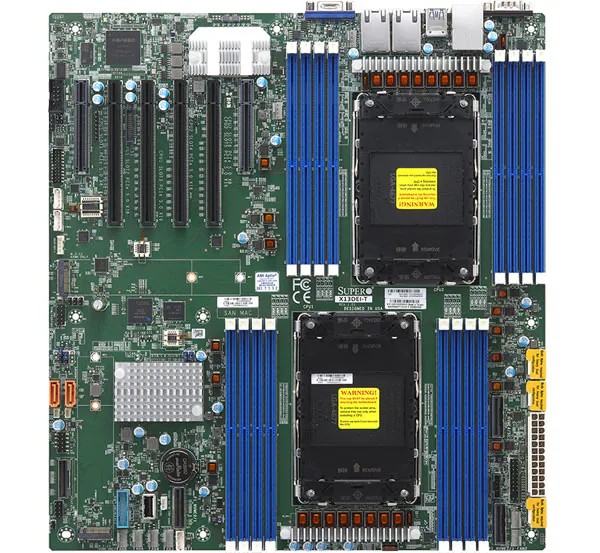 Płyta główna Supermicro X13DEi-T 2× LGA4677 C741 16× DDR5 2× 10GbE E-ATX (bulk)