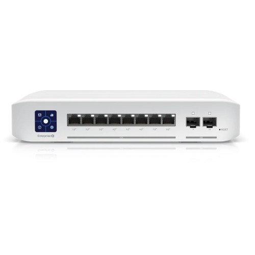 Switch Ubiquiti UniFi USW-Enterprise-8-PoE 8× 2,5GbE PoE+ 120 W + 2× SFP+ L3