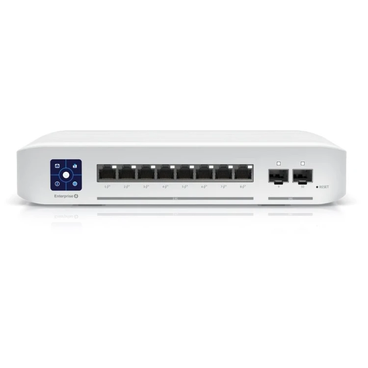 Switch Ubiquiti UniFi USW-Enterprise-8-PoE 8× 2,5GbE PoE+ 120 W + 2× SFP+ L3