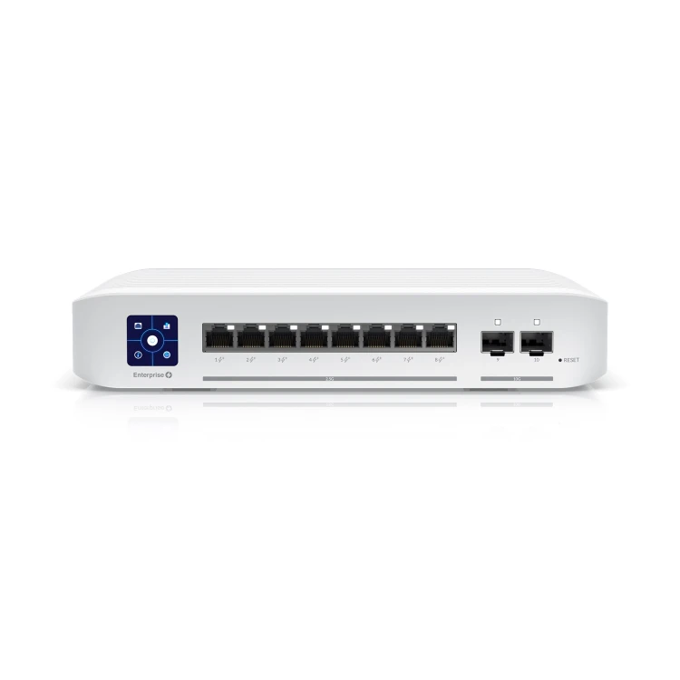 Switch Ubiquiti UniFi USW-Enterprise-8-PoE 8× 2,5GbE PoE+ 120 W + 2× SFP+ L3