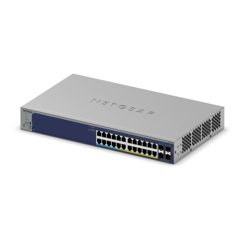 Switch NETGEAR GS728TXUP 24× GbE PoE+/PoE++ 420 W + 4× SFP+ smart Insight