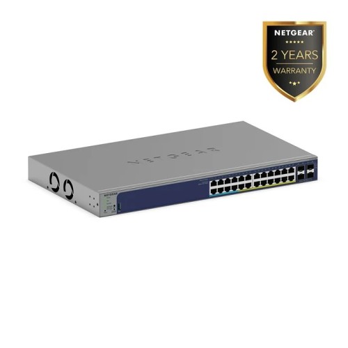 Switch NETGEAR GS728TXUP 24× GbE PoE+/PoE++ 420 W + 4× SFP+ smart Insight