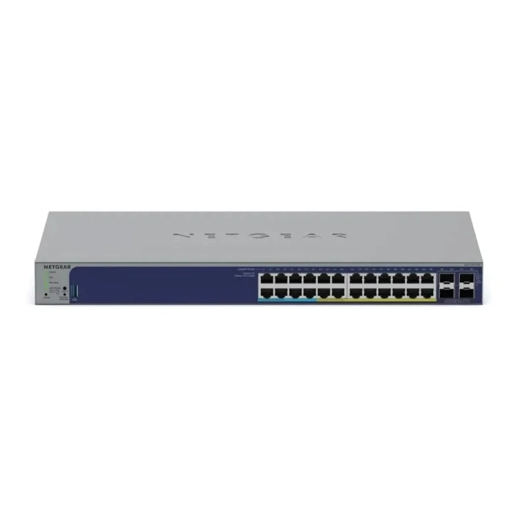 Switch NETGEAR GS728TXUP 24× GbE PoE+/PoE++ 420 W + 4× SFP+ smart Insight