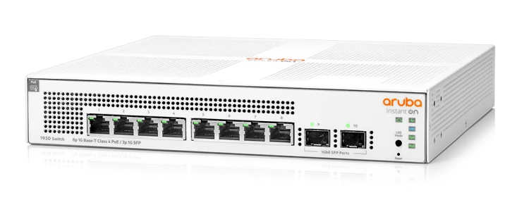 Switch HPE Networking Instant On 1930 8G PoE Class 4 124 W + 2× SFP zarządzalny JL681A