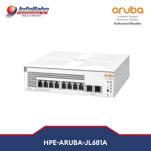 Switch HPE Networking Instant On 1930 8G PoE Class 4 124 W + 2× SFP zarządzalny JL681A