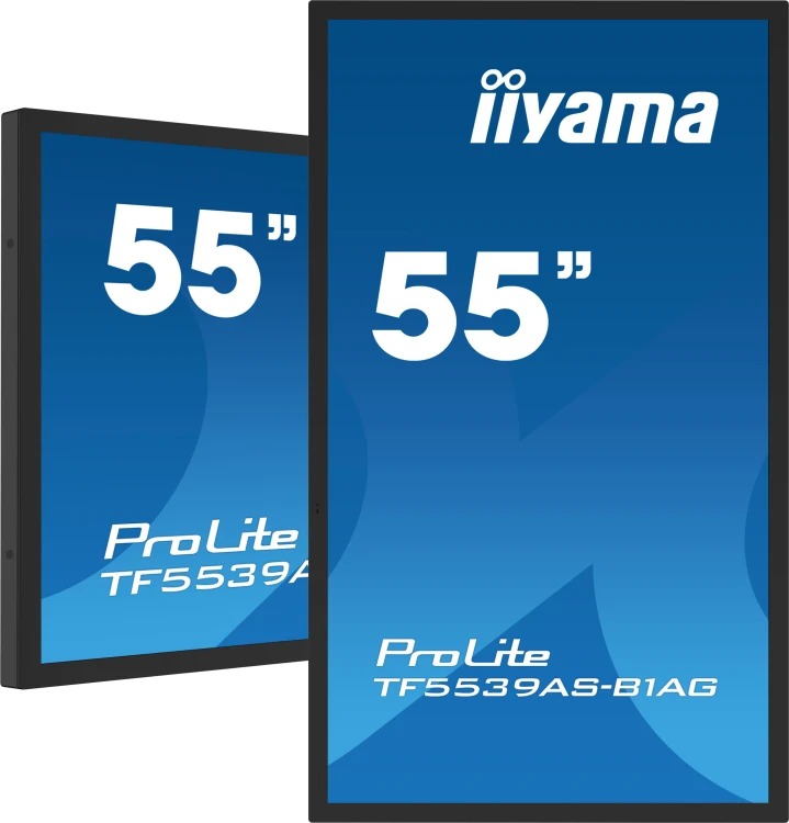 iiyama TF5539AS-B1AG signage display Kiosk 138,7 cm (54.6") LED 435 cd/m² 4K Ultra HD Czarny Ekran 