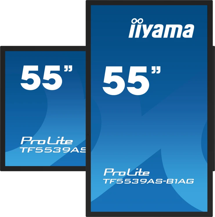 iiyama TF5539AS-B1AG signage display Kiosk 138,7 cm (54.6") LED 435 cd/m² 4K Ultra HD Czarny Ekran 