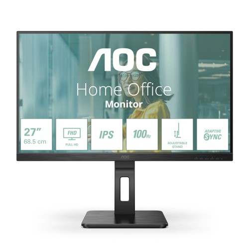 AOC P2 27P2Q monitor komputerowy 68,6 cm (27") 1920 x 1080 px Full HD LED Czarny