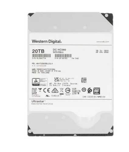 20TB WD Ultrastar DH HC560 7200RPM 512MB Ent.