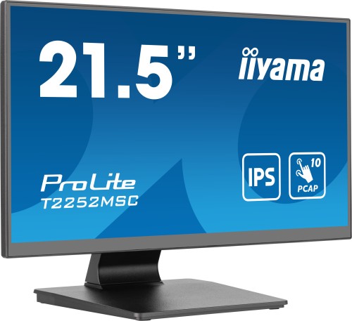 iiyama ProLite T2252MSC-B2 monitor komputerowy 54,6 cm (21.5") 1920 x 1080 px Full HD LCD Ekran doty