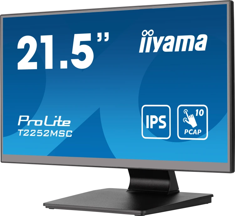 iiyama ProLite T2252MSC-B2 monitor komputerowy 54,6 cm (21.5") 1920 x 1080 px Full HD LCD Ekran doty