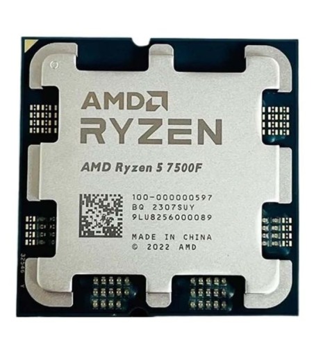 AMD AM5 Ryzen 7500F Tray 3,7GHz 6x Core 65W Boost 5 GHz 32MB Cache