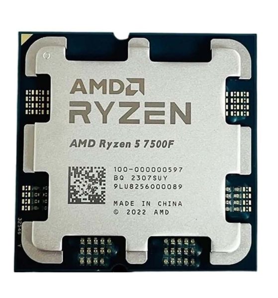 AMD AM5 Ryzen 7500F Tray 3,7GHz 6x Core 65W Boost 5 GHz 32MB Cache