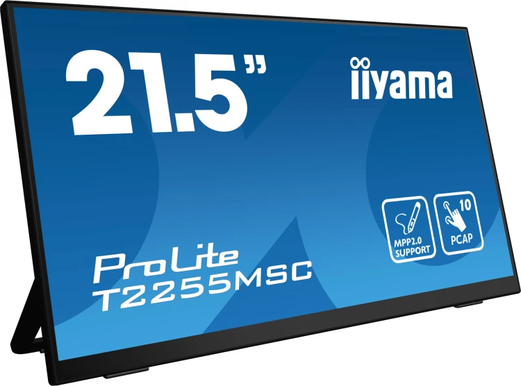 iiyama ProLite T2255MSC-B1 monitor komputerowy 54,6 cm (21.5") 1920 x 1080 px Full HD LCD Ekran doty