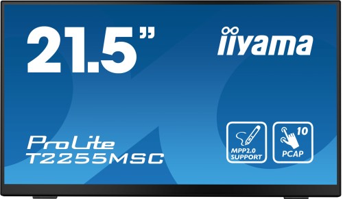 iiyama ProLite T2255MSC-B1 monitor komputerowy 54,6 cm (21.5") 1920 x 1080 px Full HD LCD Ekran doty
