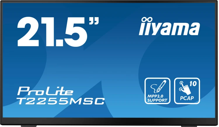 iiyama ProLite T2255MSC-B1 monitor komputerowy 54,6 cm (21.5") 1920 x 1080 px Full HD LCD Ekran doty